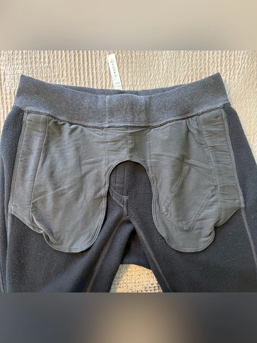 Lululemon Mens Heavyweight Fleece Sweatpants Heathered Charcoal L Tall 37”Inseam